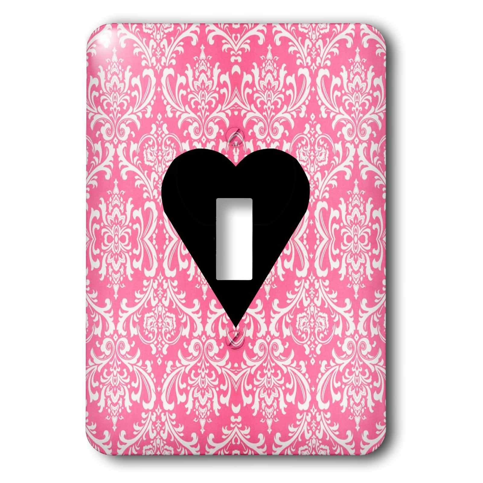 Interrupteur à bascule 3dRose Lsp_80240_1 cœur fuchsia pour salon moderne