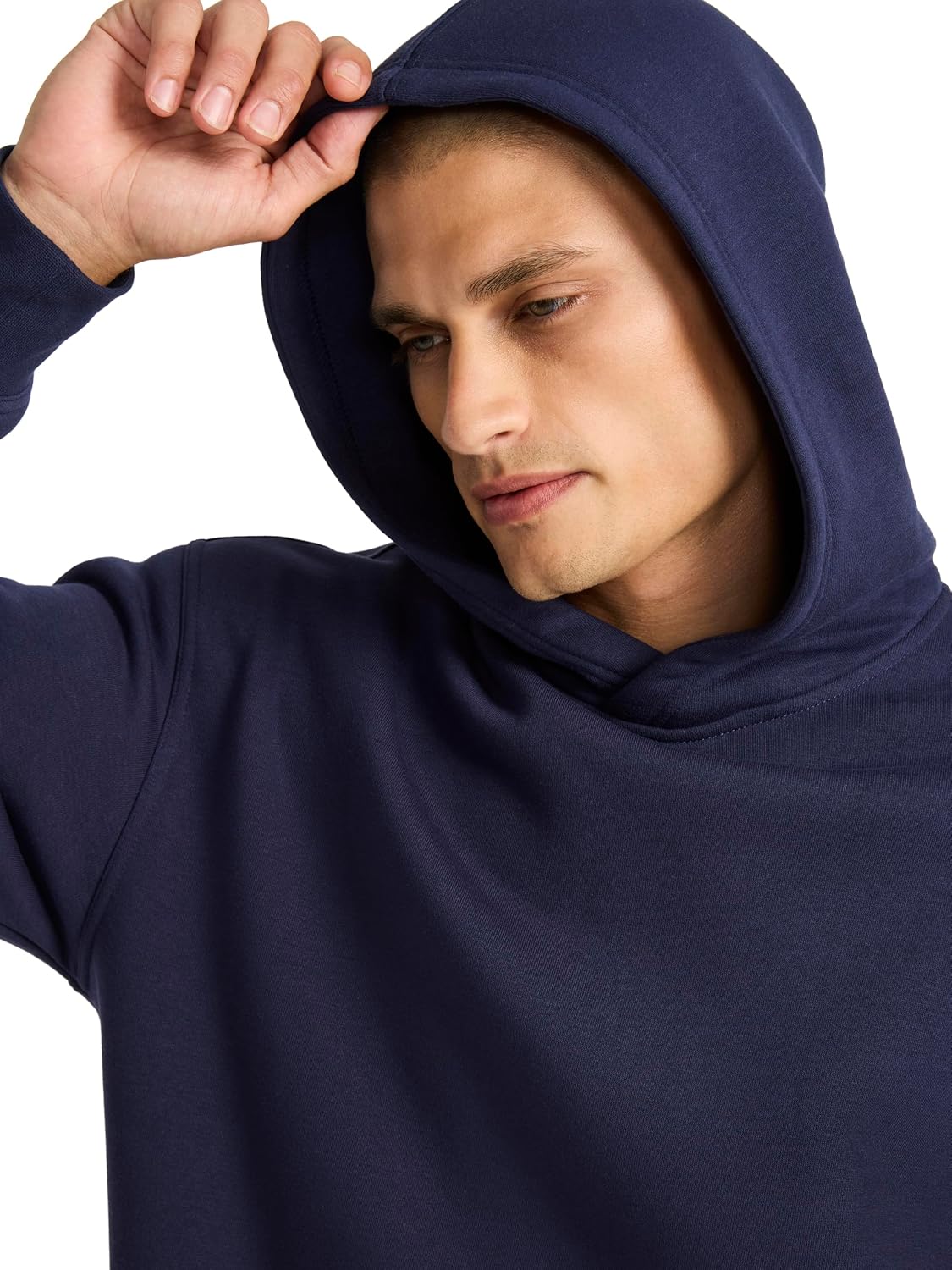 Reebok Men's Transition Hoodie, Oversized Fit, Midweight Cotton-poly Fleece Fabric