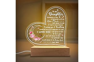 Lámpara Con Mensaje De Amor Para Mi Hija - Regalo Nocturno Acrílico