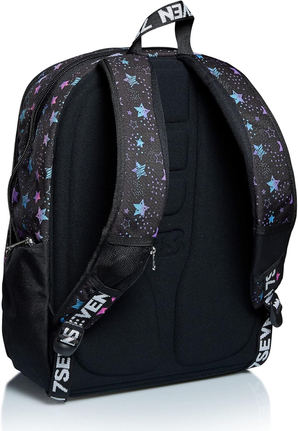 Seven Zaino Scuola Seven - Advanced - Dance Party - Tasca Porta Pc - Con Speaker Wireless, Zaino Unisex - Bambini e ragazzi, Nero (Nero), Taglia unica Seven Zaino Scuola Seven - Advanced - Dance Party - Tasca Porta Pc - Con Speaker Wireless, Zaino Unisex - Bambini e ragazzi, Nero (Nero), Taglia unica