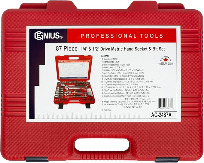 Kit de Herramientas 87 Piezas GENIUS TOOLS AC-2487A miniatura 5