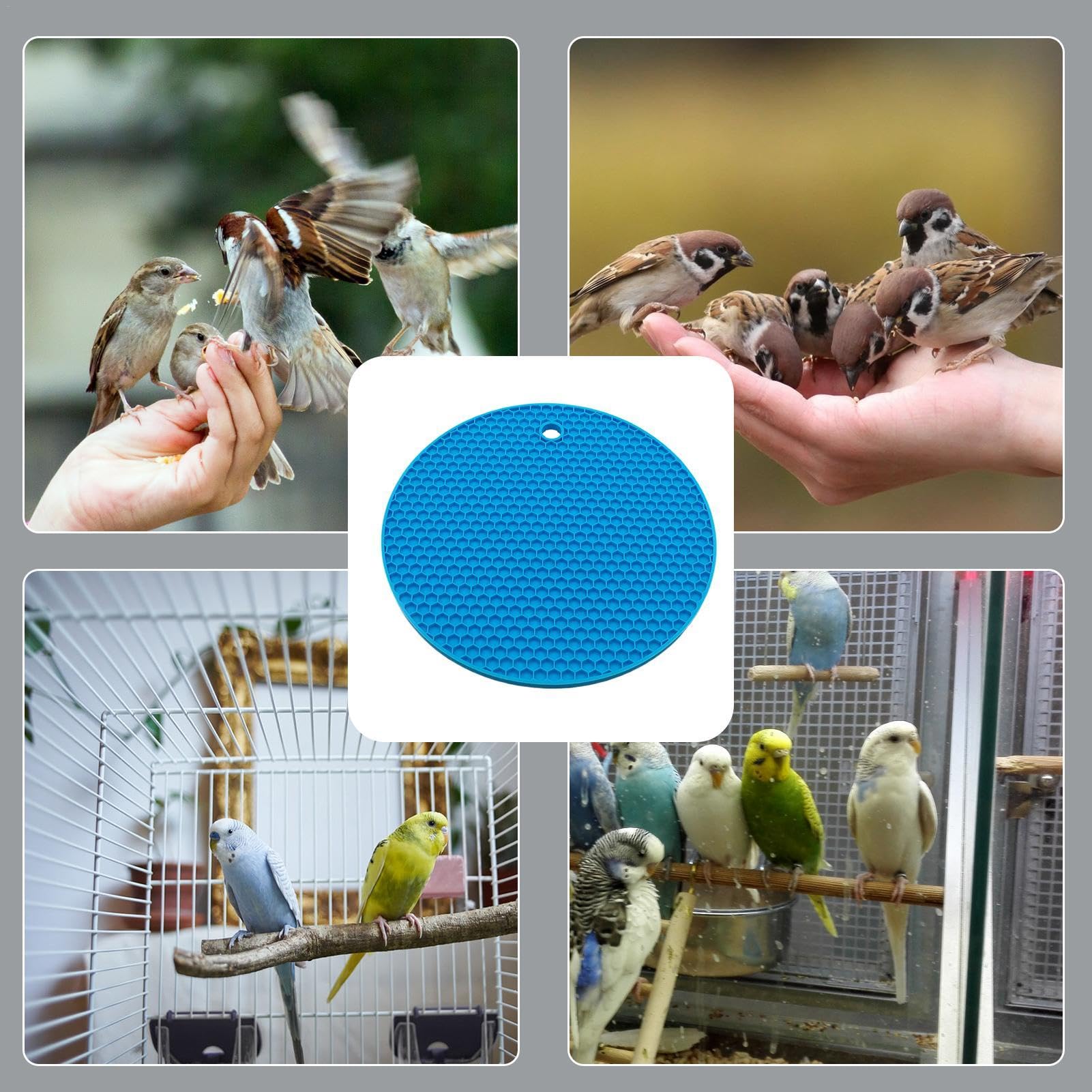 Vogelfutterspielzeug – Langsame Futtermatte Für Papageien & Sittiche, Interaktives Beschäftigungsspielzeug