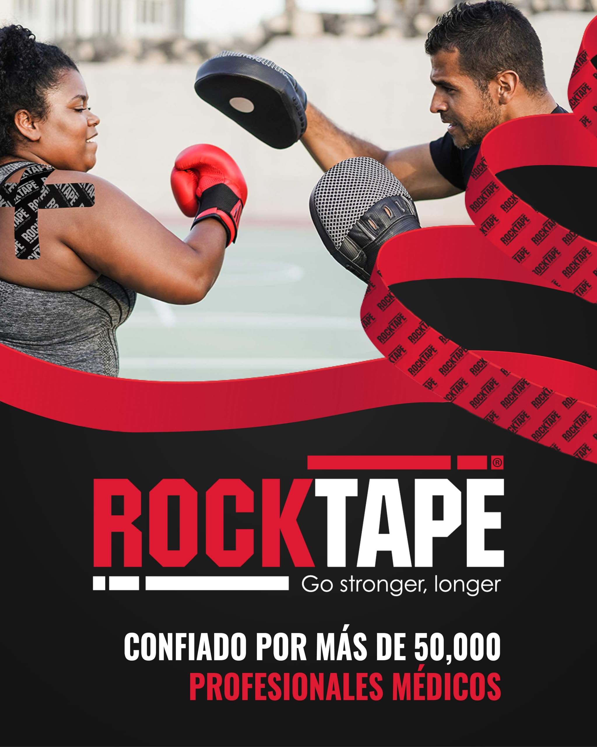 Rocktape Mini Big Daddy - Cinta kinesiológica Unisex para Adulto