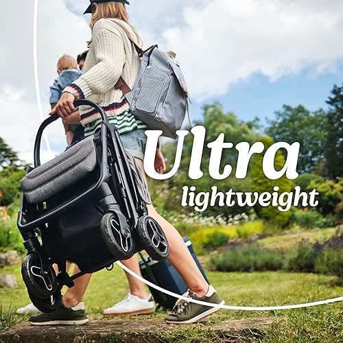 Miniatura 3 de Graco Ready2Jet Sistema de viaje Cochecito de viaje compacto apto para sobrecarga con asiento de automóvil infantil plegable automático y SnugRide