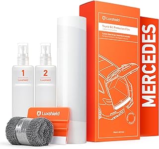 Luxshield Boot Sill Protector Film, Includes Professional Squeegee, Bumper, Scratch and Paint Protection Film