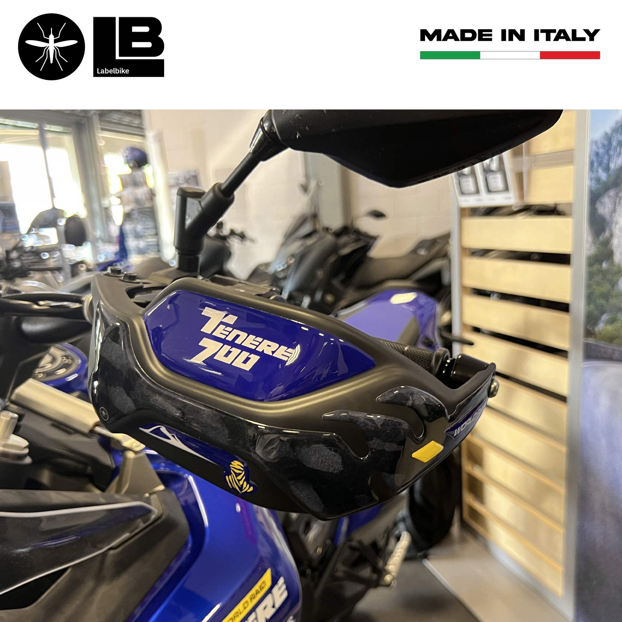 Labelbike 3D Gelharz-Aufkleber Für Yamaha SUPER TENERE – 2 Stück, Für Handschützer, Kratz- & Wasserfest