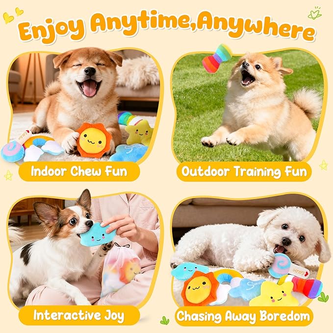 Juguetes Chirriantes para Perros Pequeños y Cachorros KIPRITII, 9 Piezas miniatura 3