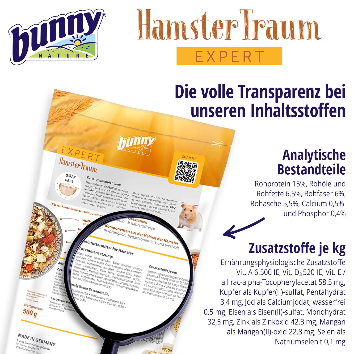 Bunny HamsterTraum Expert 600 g