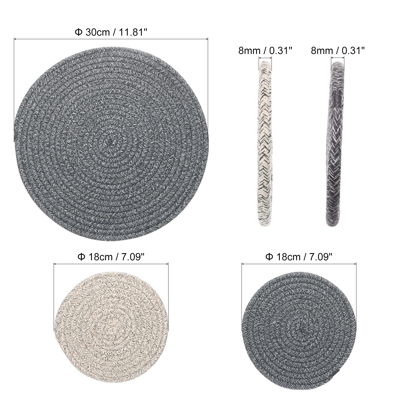 PATIKIL Plant Coasters 7 Inch 12 Inch - Image 2