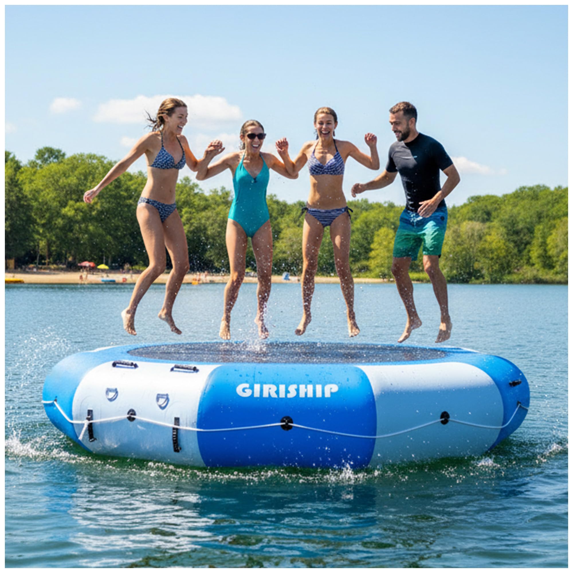 と*う様 lost Bubble Jumper 5'8 5フィン Amazon.com : GIRISHIP Inflatable Water Trampoline for Lake, 8/10