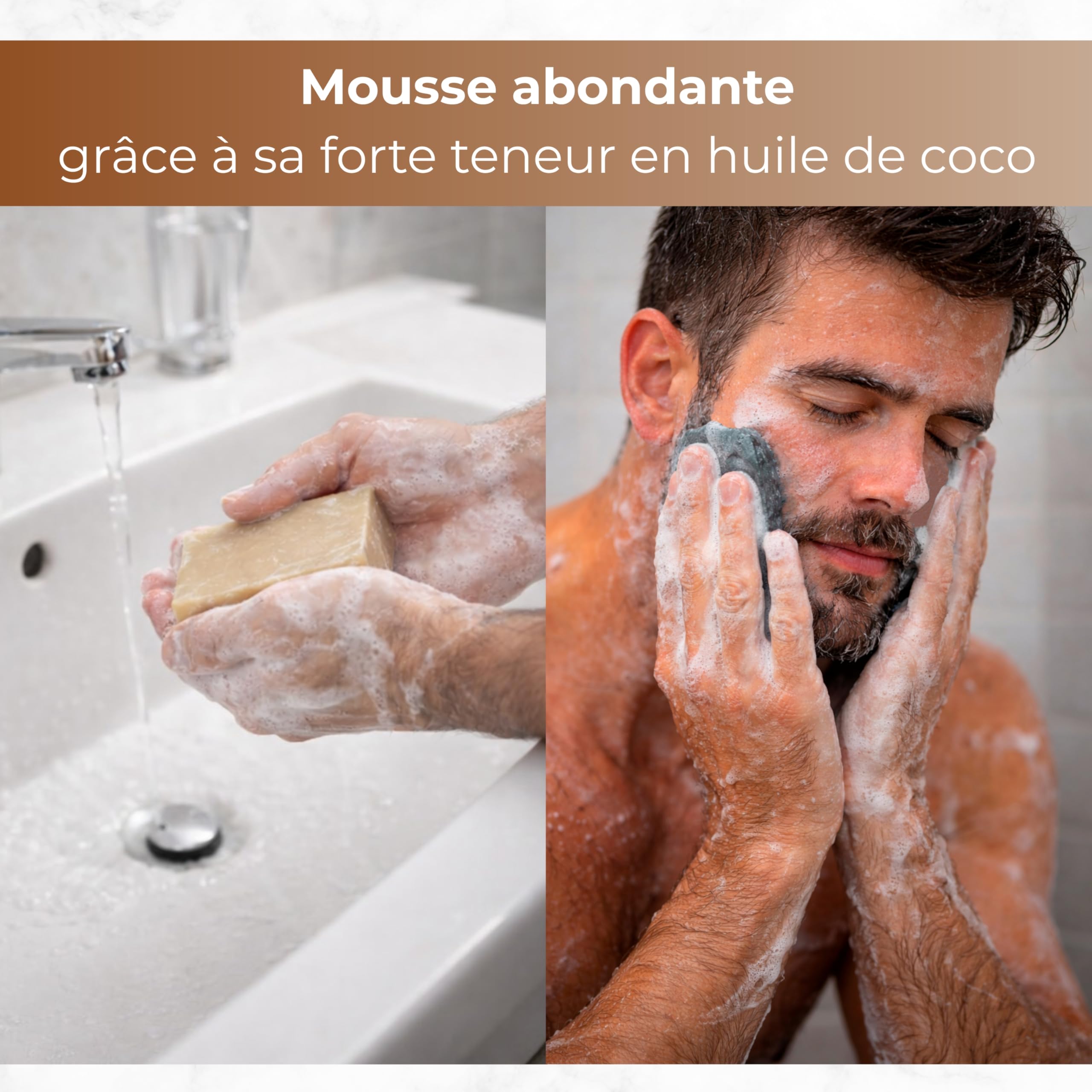 Savons artisanaux avec parfum homme – Savon solide 4x125 g – Idee cadeau homme original pour anniversaire et occasions spéciales, idéal pour la routine quotidienne visage