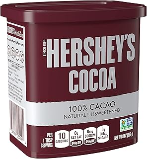 HERSHEY'S Natural Unsweetened Cocoa, Christmas, 8 oz Can