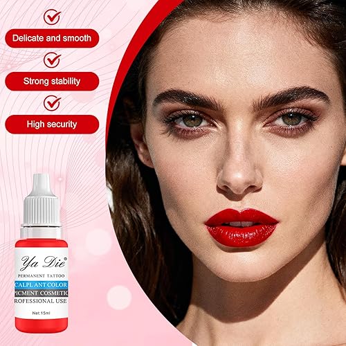 Miniatura 7 de 10 Uds Ceja Labios Tatuaje Maquillaje Permanente Tatuaje Tinta Pigmento Cosmético Natural Microblading Color Pigmento