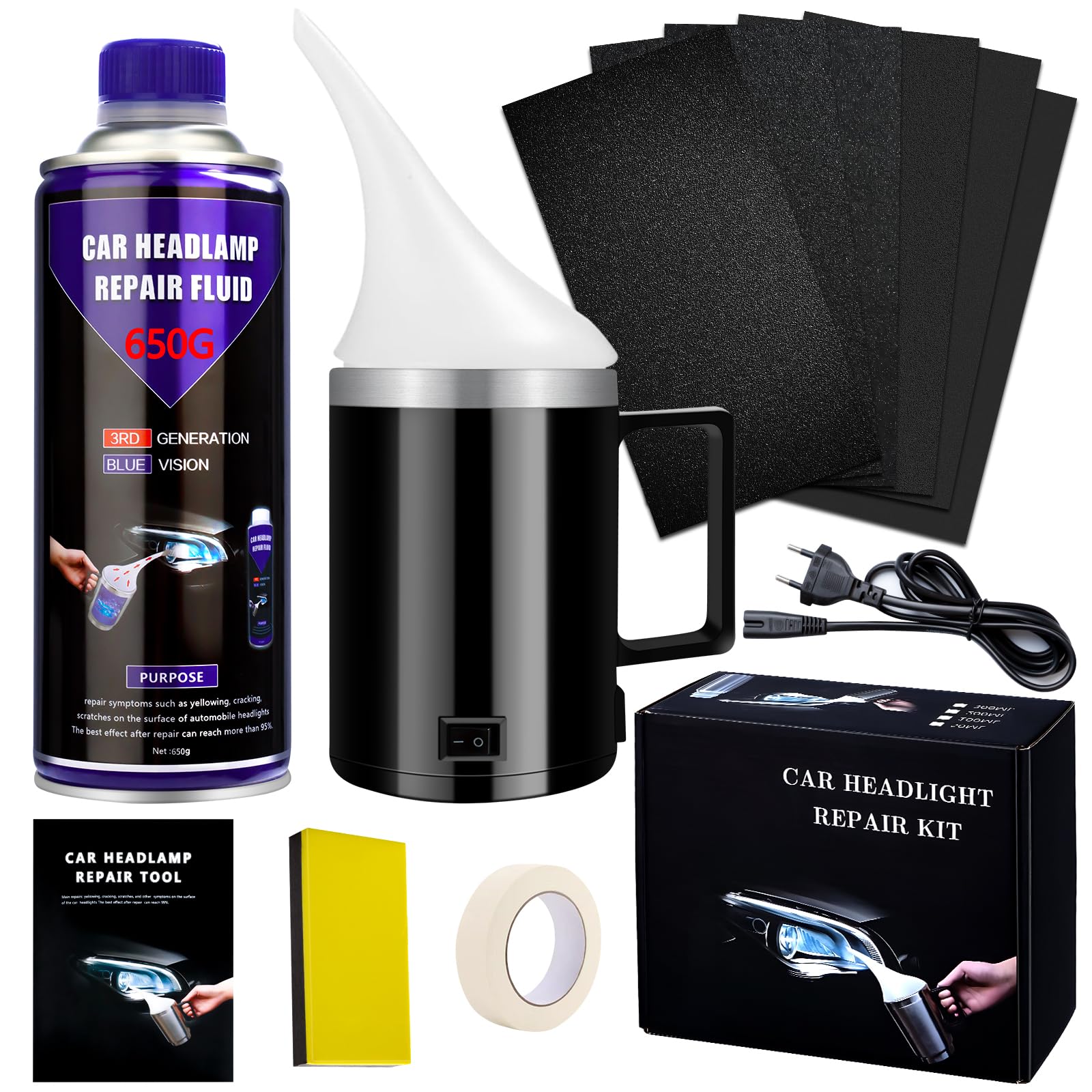 650 G Renovateur Phare Voiture Renovation Phare Voiture Kit