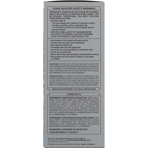 Vista 149 de L'Oreal Paris Feria - Tinte permanente multifacético y brillante, Extreme Platinum (rubio platino extremo), paquete de 1