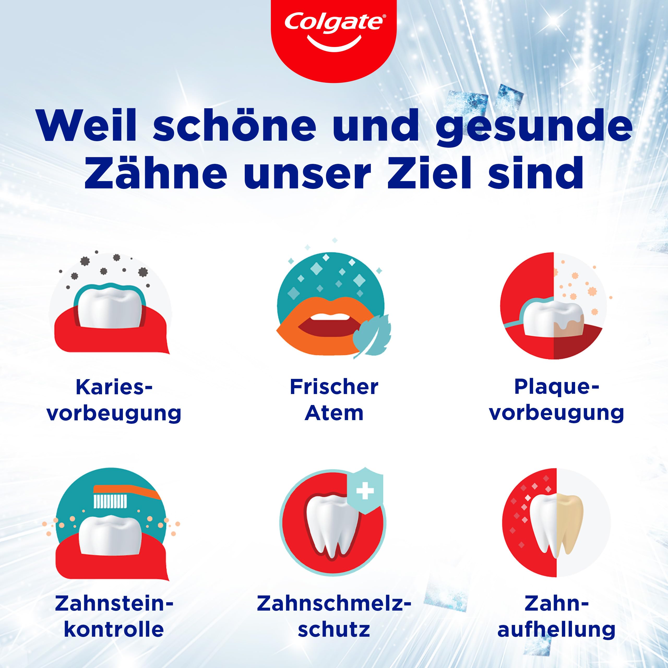 Colgate Pasta do zębów Max Fresh Cooling Crystals 12 x 75 ml – skuteczne czyszczenie zębów zapewnia długotrwałą świeżość i uczucie czystości w ustach – utrzymuje zęby białe i zwalcza próchnicę