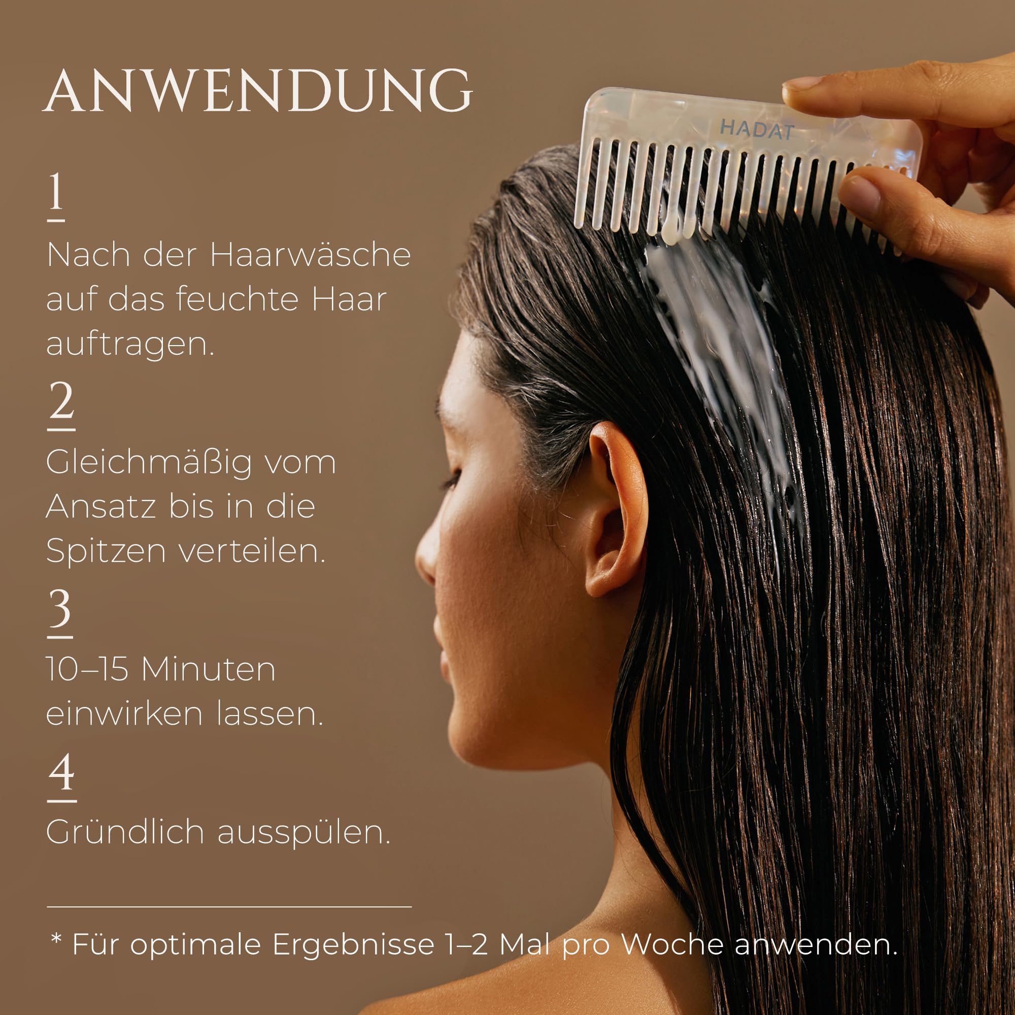 HADAT Deep Repair Hair Treatment – Professionelle Haarmaske für strapaziertes Haar – Intensivpflege mit Kollagen, Seidenproteinen & nährenden Ölen – Tiefenhydration & Farbschutz (500 ml)
