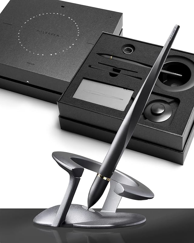 Novium Hoverpen 2 0 Interstellar Edition - Space Black Unisex Ballpoint Pen 23 5 Degree Angle Schmidt Ballpoint