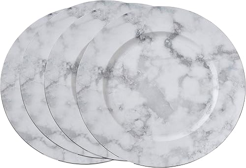Miniatura 3 de Placas de carga de diseño de mármol (juego de 4)