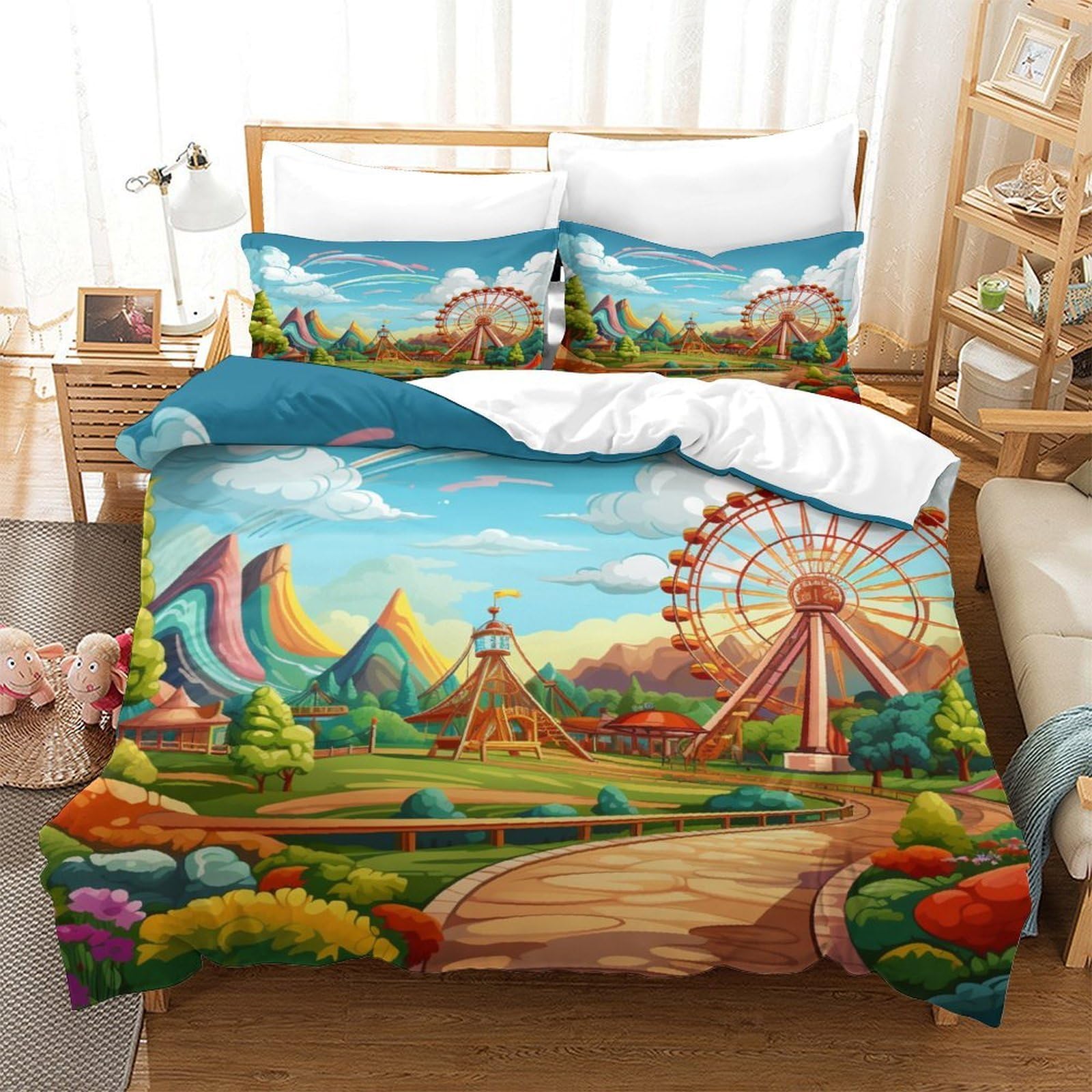 Housse de couette 260x220 extraterrestres pour relooker une chambre d'ado fan de science-fiction