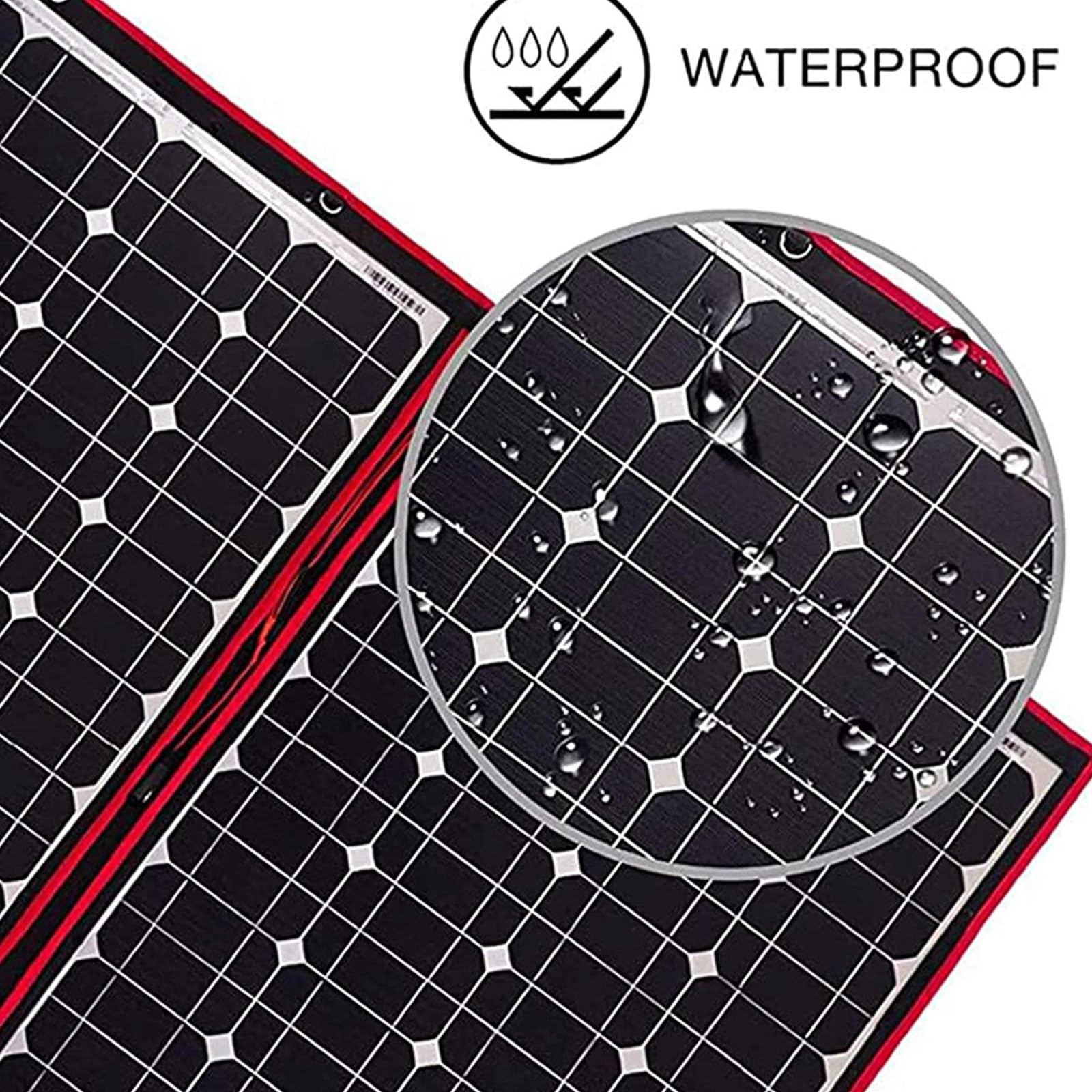 Kit Pannello Solare Portatile 200W 18V Modulo Flessibile Pieghevole ad Alta Efficienza Caricabatterie Fotovoltaico off Grid Controller, per Viaggi, Camper, Camper, Escursionismo, Laptop