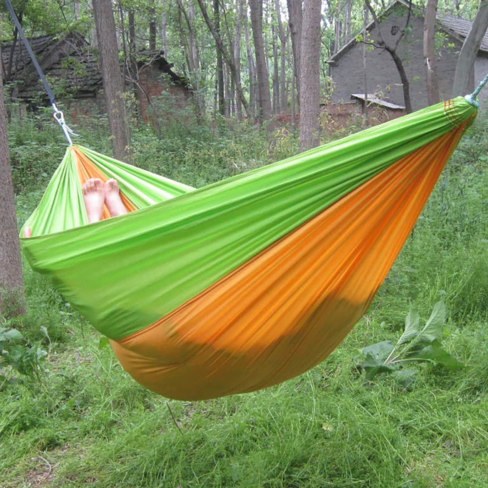 amaca da campeggio, Tenda da viaggio e campeggio in nylon per paracadute ad asciugatura rapida 270 x 140 cm capacità di carico fino a 300 kg per patio balcone