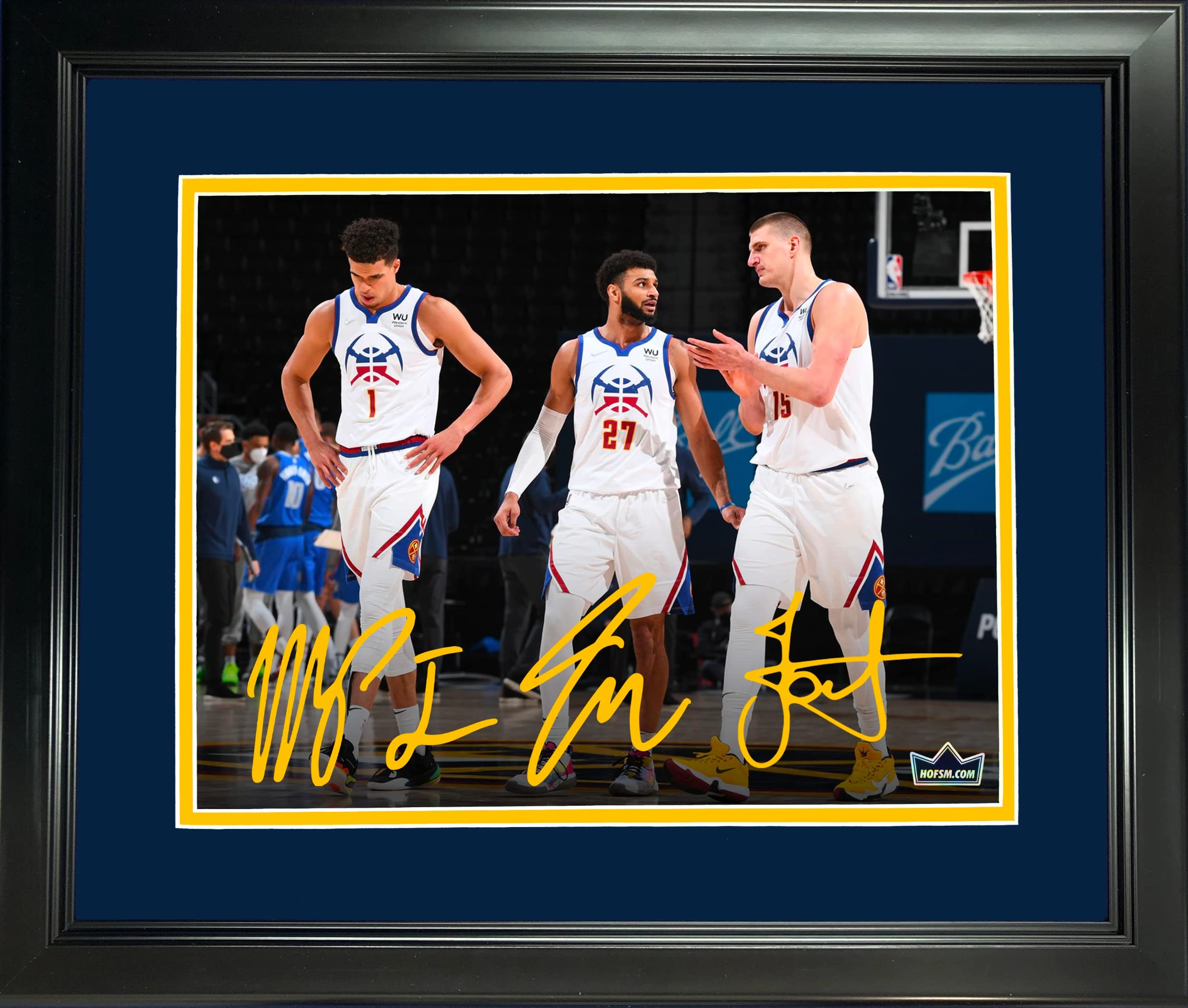 Amazon.com: Framed Nikola Jokic, Jamal Murray & Michael Porter Jr