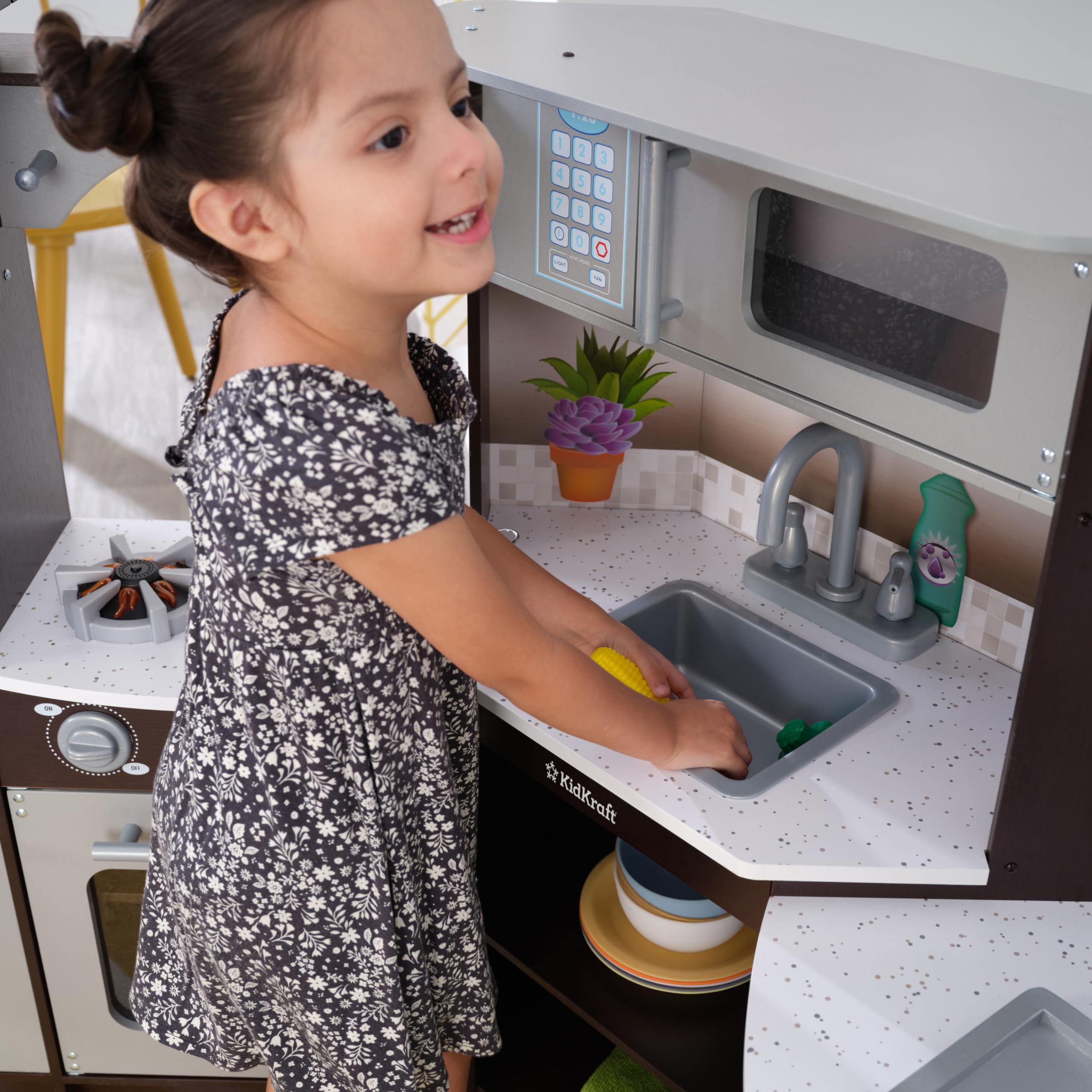 White Play Kidkraft Uptown Elite Kitchen White Uptown Elite Play