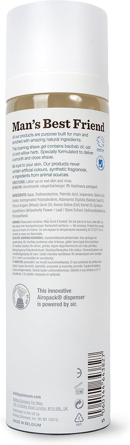 Bulldog Foaming Sensitive Shave Gel 200ml