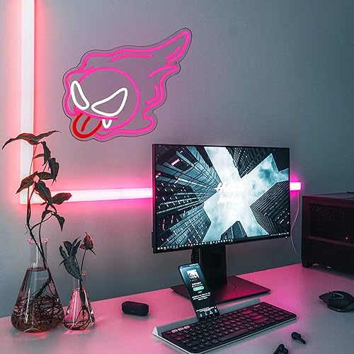 Miniatura 6 de Gastly - Letrero de neón LED para decoración de pared de dormitorio letreros de neón alimentados por USB para sala de juegos sala de estar