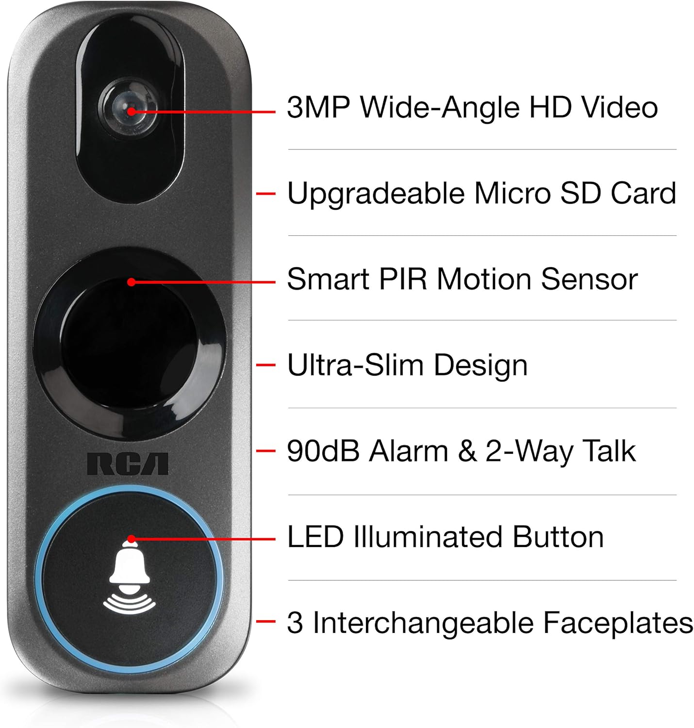 Amazon Crazy 🔥 Deals Doorbell Video Ring Security Camera by RCA New and Improved - with Mobile Doorbell Ring, 3MP HD Video, Live Stream, No Recording Storage Fees, Night Vision and Motion Detection Super Brands Doorbell Video Ring Security Camera by RCA New and Improved - with Mobile Doorbell Ring, 3MP HD Video, Live Stream, No Recording Storage Fees, Night Vision and Motion Detection