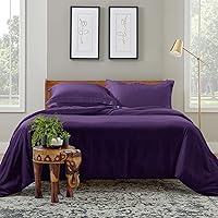 Vista 15 de Cosy House Collection Juego de funda de edredón de lujo de 3 piezas, mezcla de rayón derivado del bambú, ropa de cama ultrasuave, protector de Crema