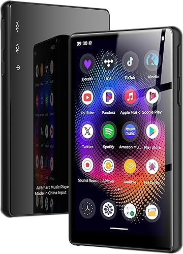 Reproductor MP3 de 128 GB con Bluetooth y WiFi, reproductor de video musical con Spotify Pandora, Tienda Music, pantalla táctil de 5 pulgadas,