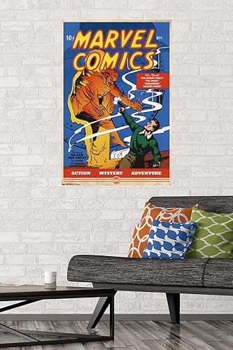 Miniatura 2 de Trends International Marvel Comics - Póster de pared de The Very First Marvel Comics #1, 22.375 x 34 pulgadas, versión premium sin marco