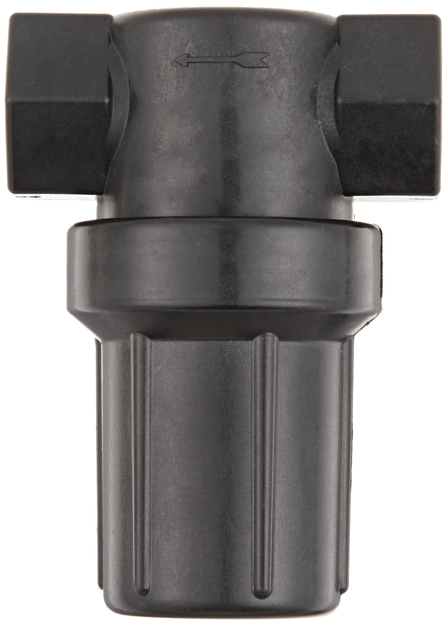 Banjo LSTM075-50 Polypropylene Mini T-Strainer with Black Bowl, 50 Mesh, 3/4