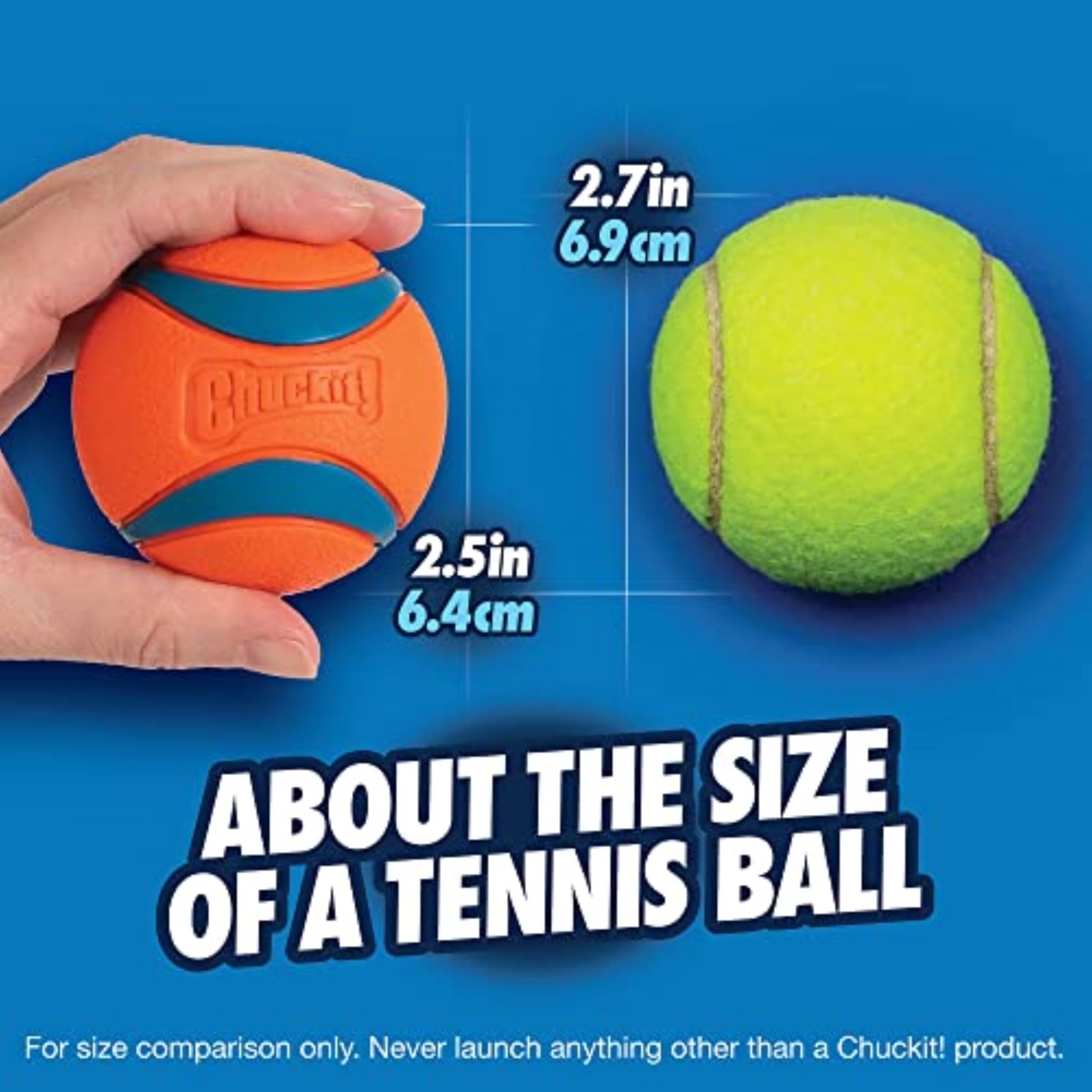 Chuckit! Ultra Ball Pack Piłka do Zabawy dla Psa, Wielokolorowy, M