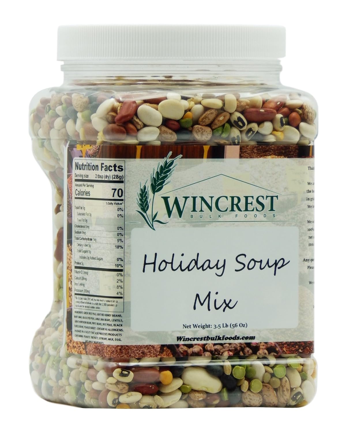 Holiday Soup Mix - 3.5 Lb (56 Oz) Tub
