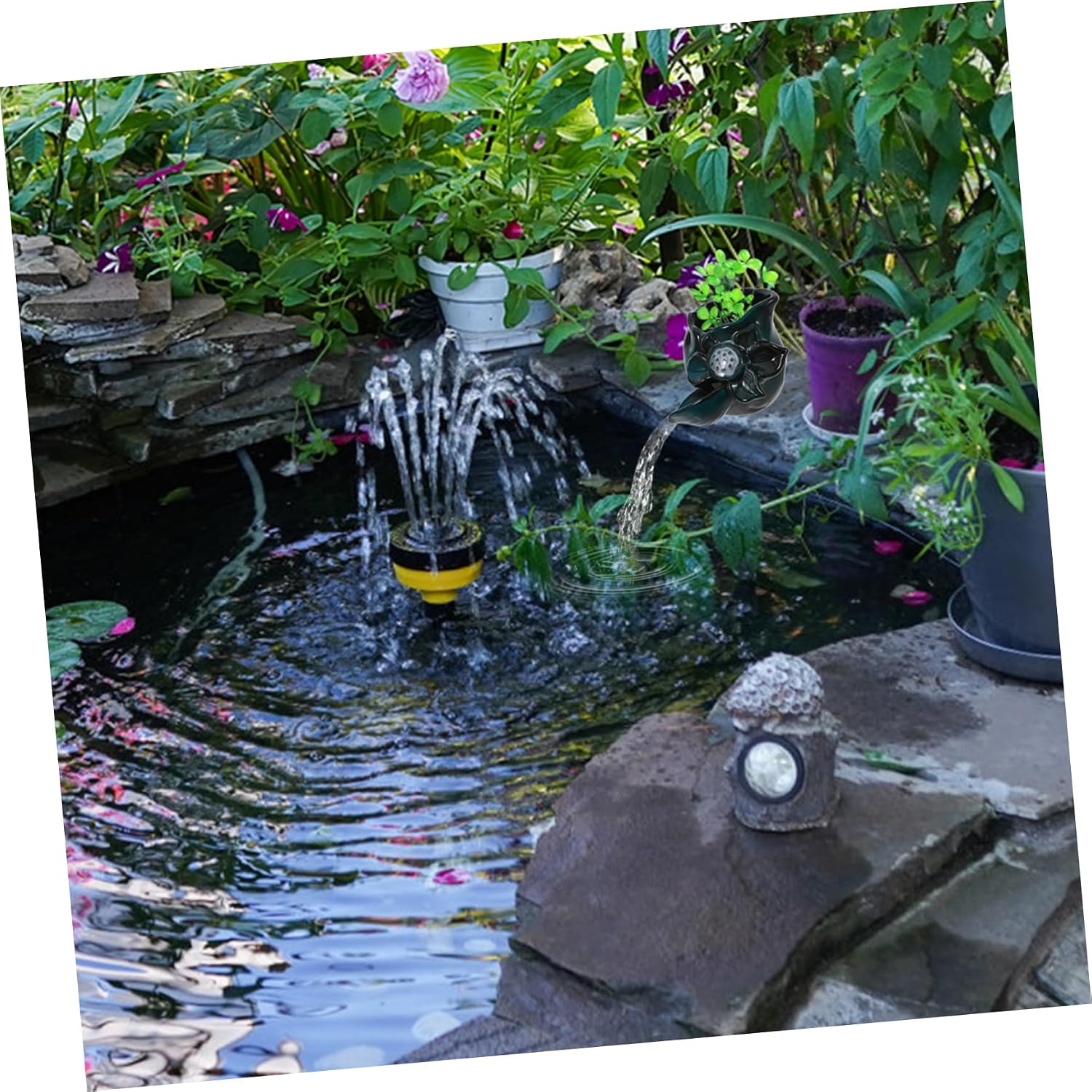 balacoo Replacement Fountain Decor Spout Water Fountain Accessory Outdoor Garden Waterfall Decor Ceramic Spout