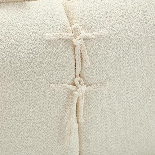 Miniatura 9 de Sofá modular modular de 129.9 pulgadas, moderno sofá curvo con 4 almohadas, sofá modular en forma de nube para sala de estar, habitación de