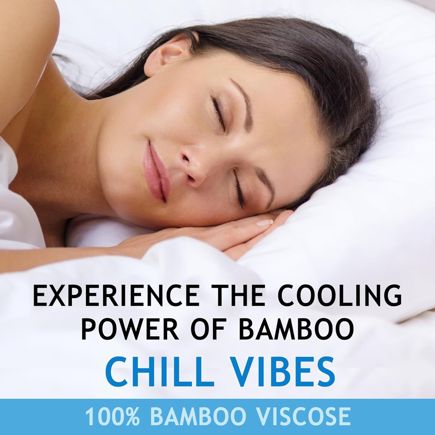 Zippered Pillowcases - King Size 36x20, 100% Viscose Derived from Bamboo, 2 PK, White - Cooling Pillow Cases - Silky Pillow Covers for Hot Sleepers, Menopause, Night Sweats - by JoMo - Image 2