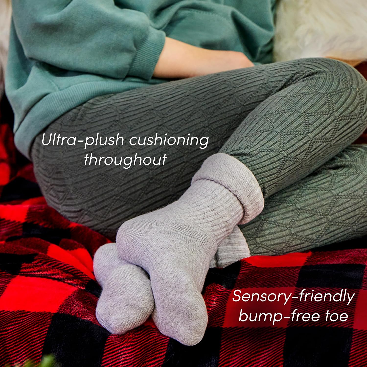 Ten Little Kids Cozy Socks, Organic Cotton 3-Pack Toddler Socks