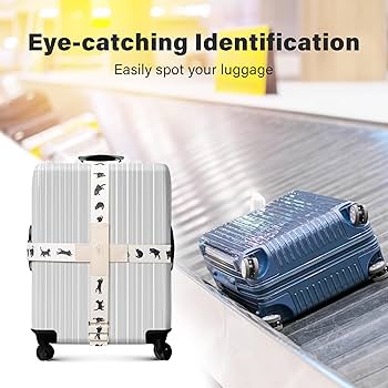 Amazon.co.jp: ekax スーツケースベルト ラゲッジストラップ キャリー