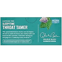 Vista 3 de Celestial Seasonings Wellness Tea, Sleepytime Throat Tamer, Caffeine Free Sleep Tea, 20 Tea Bags