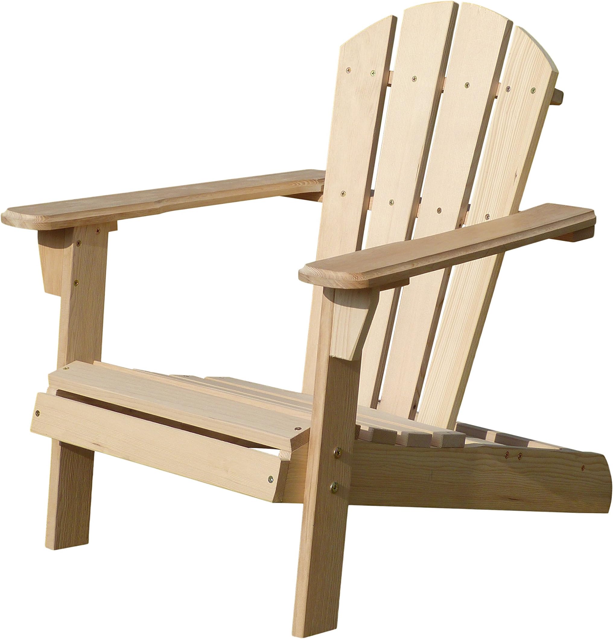 Kids Wooden Adirondack Chair, Children's Outdoor Patio Furniture, Garden, Lawn, Deck Chair, Unfinished