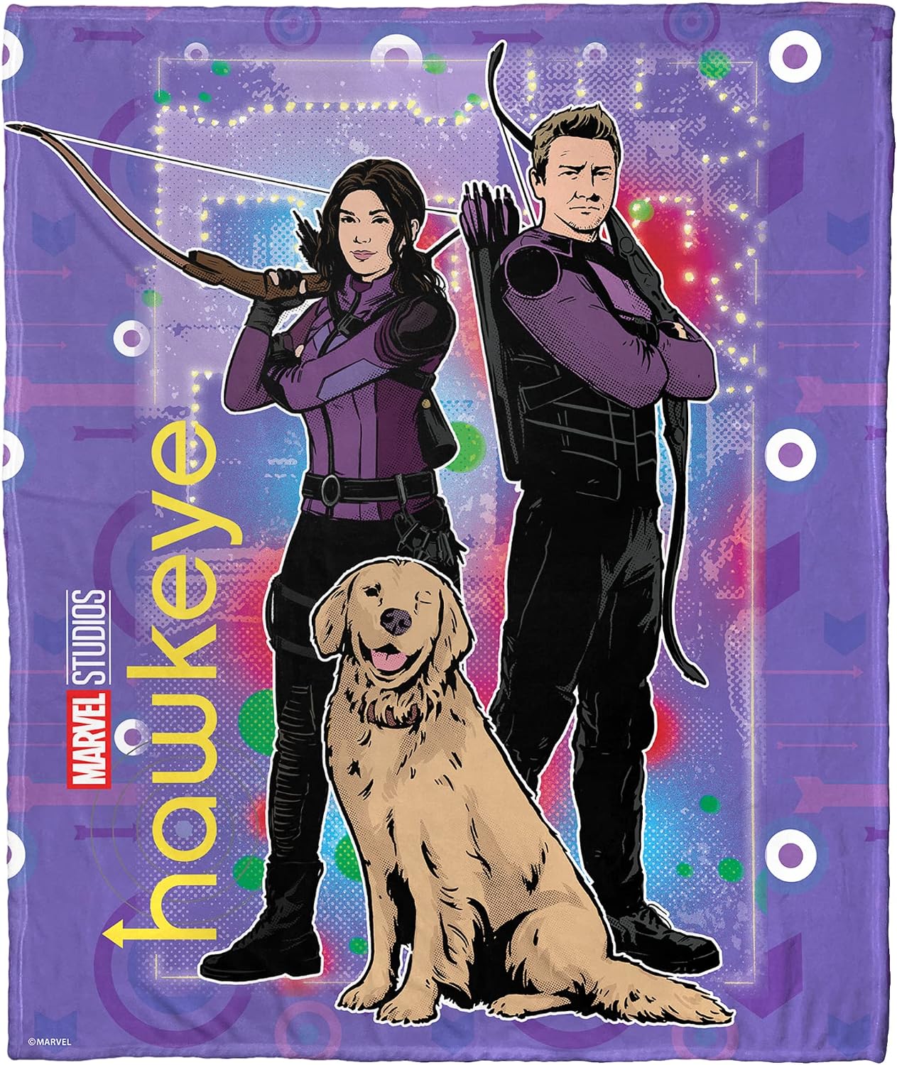 Northwest Hawkeye Silk Touch Throw Blanket, 50" x 60", Holiday Hawkeye