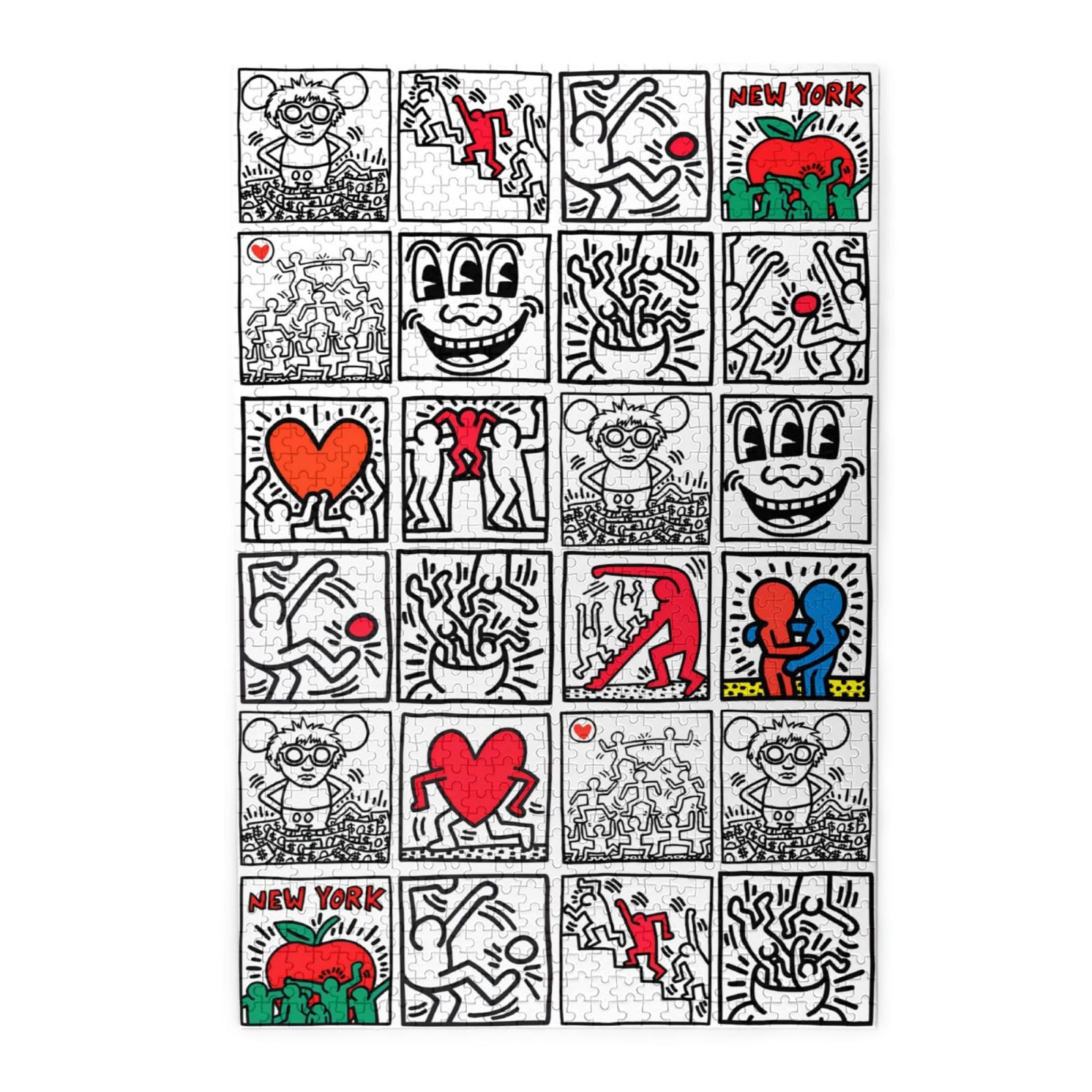 Amazon.co.jp: パズル キース ヘリング ピクチュアパズル 知育パズル