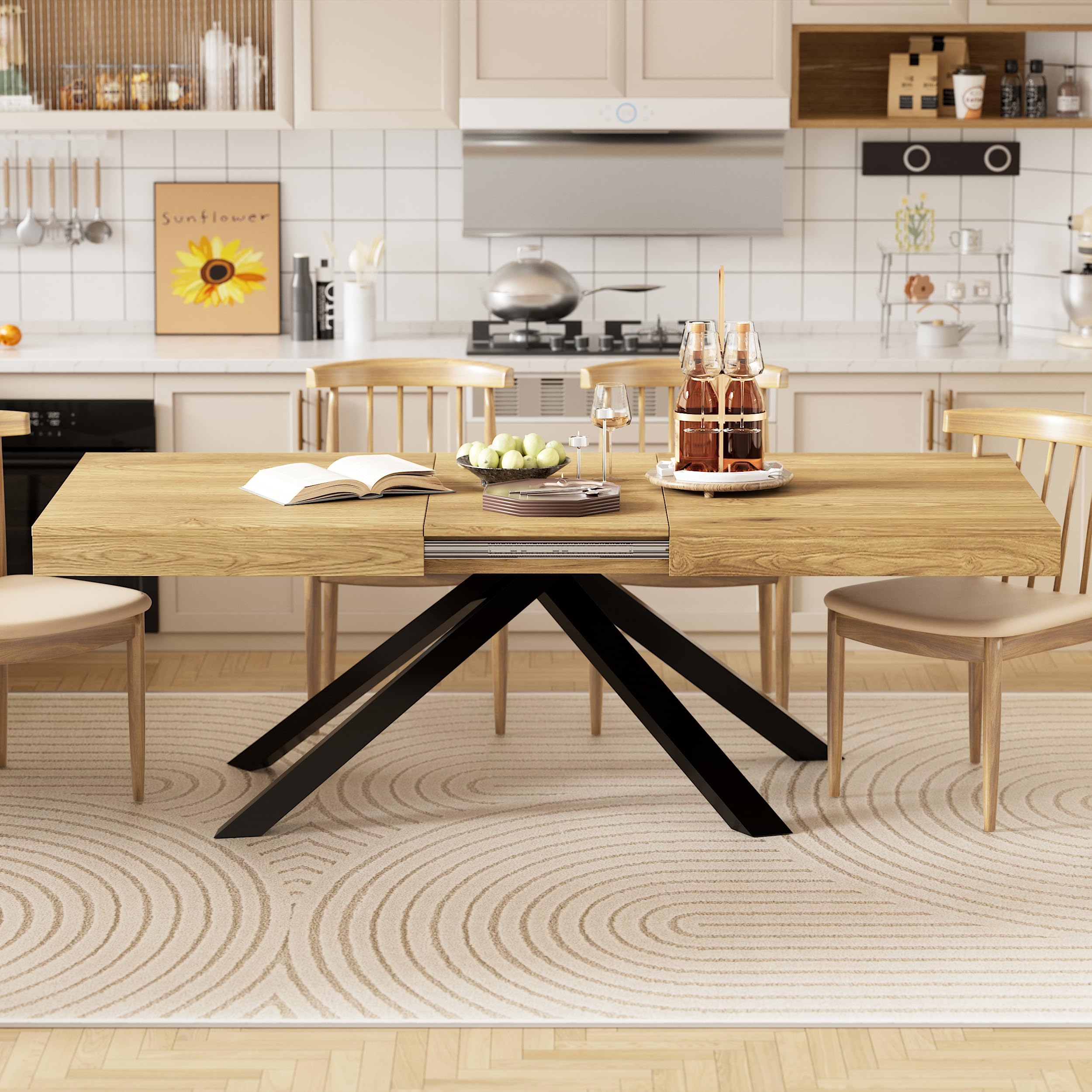 Homsee Large 78.7" L Dining Table for 810 People, Modern