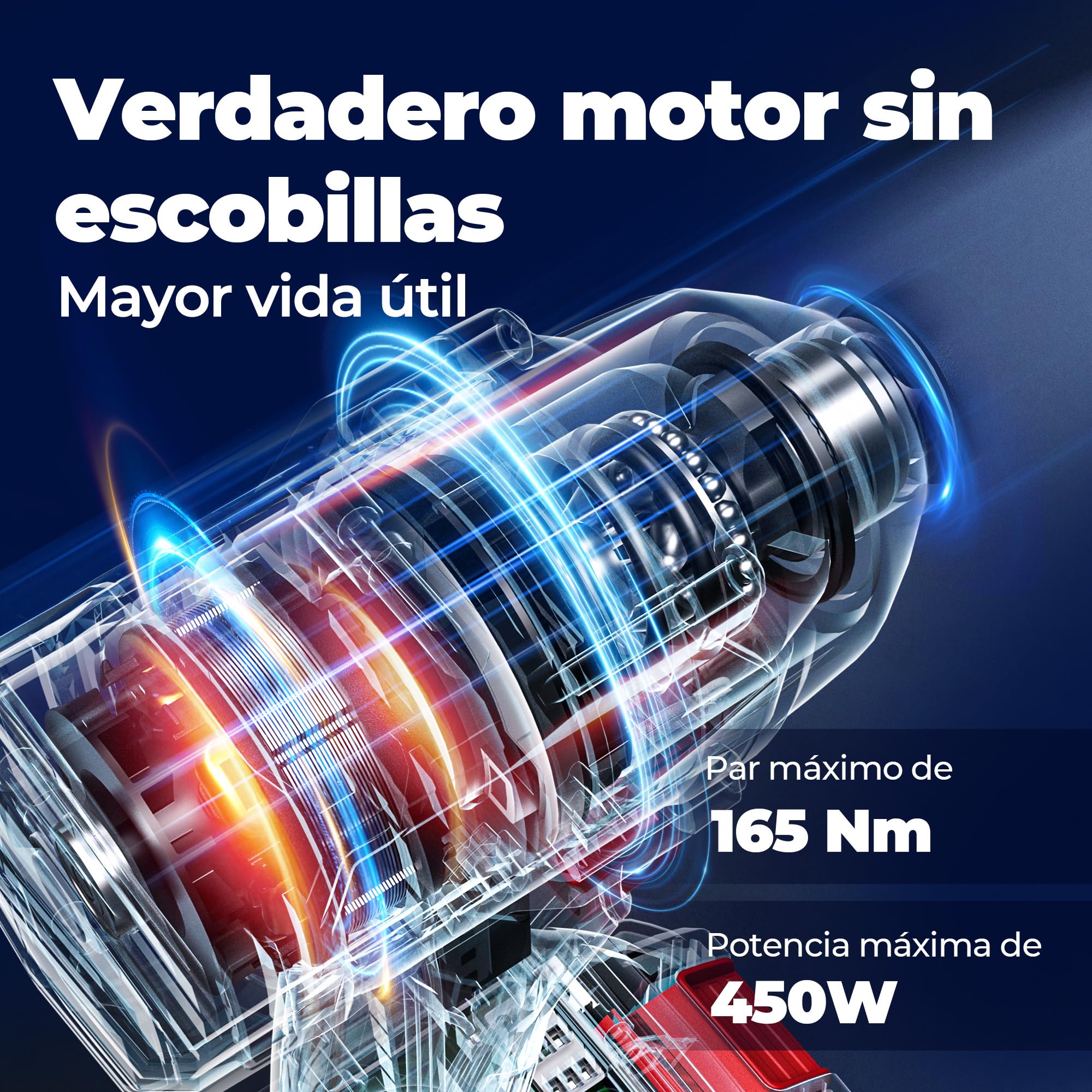 Dong Cheng Atornillador de impacto 20V sin escobillas 165Nm, 2 baterías | Para trabajos de atornillado pesados, Arranque suave, Autoperforante, Hex 6,35mm, 3+1 velocidades