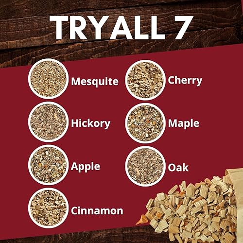 Miniatura 3 de SmokeTop - Paquete de 4 chips de madera (cereza, nogal, arce, roble)  Chips de cóctel para cócteles antiguos, whisky y bourbon  Fabricado en los