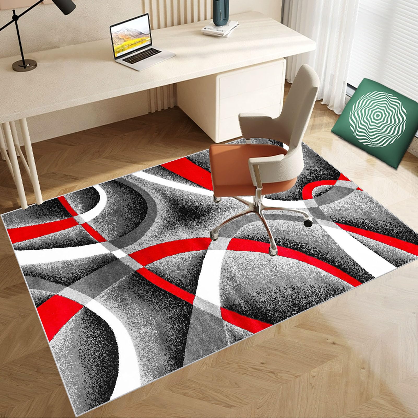 150 x 180 cm Heavy Duty Office Chair Mat for Carpeted Floor Computer Gaming Desk Chair Mat for Carpet Hard Floor Protector Mat for Rolling Chair Carpet Protector Chair Mat Floor Mat for Office Chair